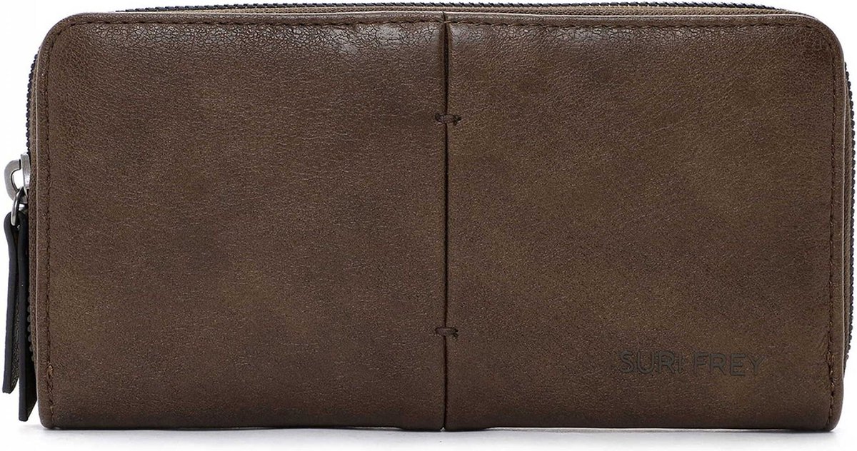 SURI FREY Portemonnee Livy Zip Around Wallet Mud Bruine