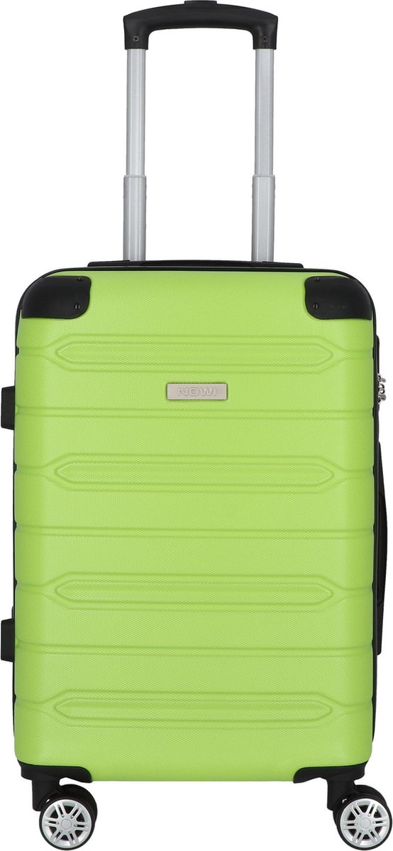 NOWI Rhodos 4 wielen Trolley 58 cm - Harde bagage - Combinatieslot - sz-lime