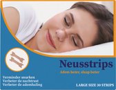 Neusstrips - Anti Snurk Neusstrips - 30 Stuks - Neuspleisters - Verbetert de Nachtrust - Verbetert de Sportprestatie - Ideaal bij Verkoudheid en Allergieën