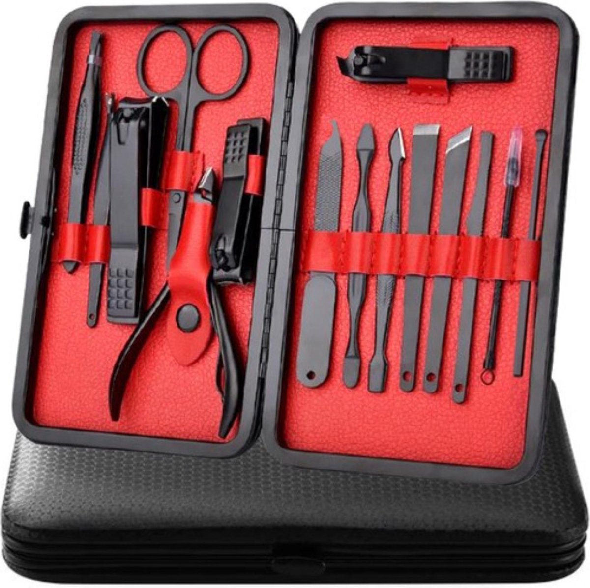 Soulima 15-Delige Luxe Manicure en Pedicure Set - Compleet met Etui