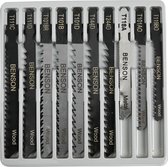 Decoupeerzaag bladen set 10 delig