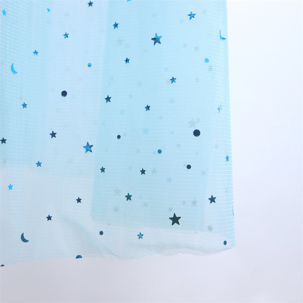 Joya Kids® Verkleedcape met Accessoires Licht Blauw | Prinsessencape | Cape Set | Unicorn | Meisje Verkleedset | Carnvalskleding Meisjes | Met Kroon, Staf, Handschoenen en Sieradenset — afbeelding 9