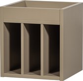 WOOOD Armoire à disques Turner - Pin - Boue - 47x44x44