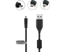 OneOne 1,0m USB kabel AV / datakabel. Voor enkele camera's ook als oplaadkabel snoer past op FujiFilm Fuji Finepix / Sony Alpha DSLR-, Cyber-shot DSC-