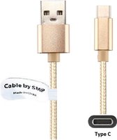 OneOne USB C kabel 2,0m lang. Metal laadkabel / oplaadkabel past op o.a. Universeel USB C Acer, Apple, Arnova, BlackBerry, Kobo, Asus