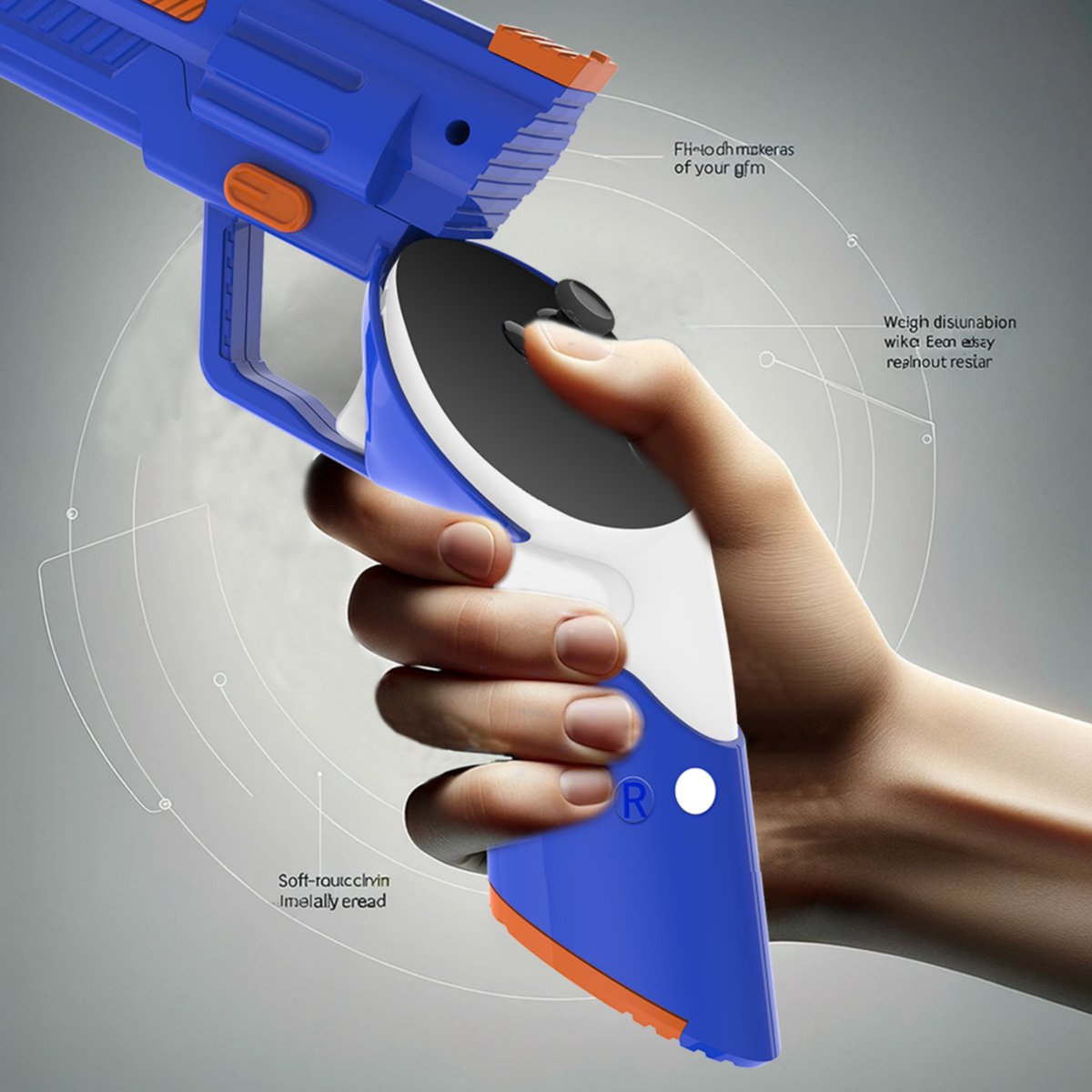 Replica VR Controllerpistool Kit Meta Quest 3 thumbnail 4
