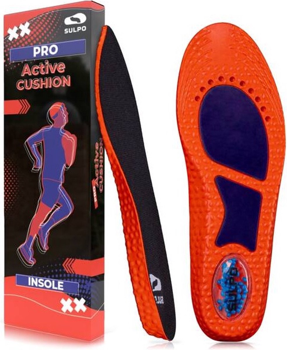 Schokabsorberende schuiminzetstukken voor alle soorten schoenen - maat M: 39-42, 26,4 cm ,9 cm- Inlegzolen, binnenzool - Aanbevolen voor dagelijks gebruik, sport- en werkschoenen.