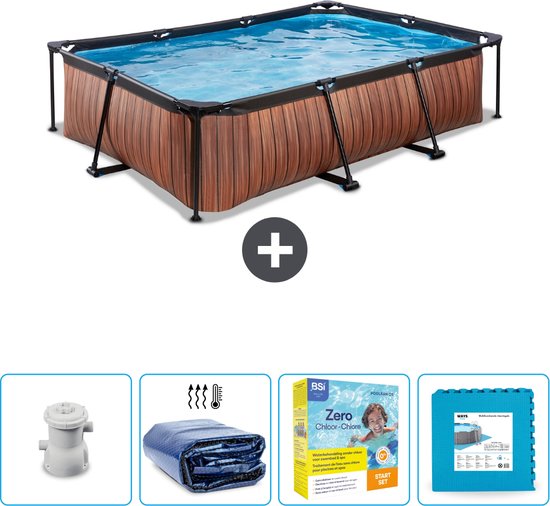 EXIT Rechthoekig Wood Frame Zwembad