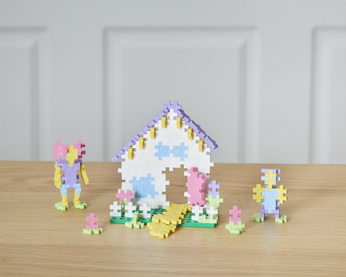 Plus-Plus Basic Pastel Paars 600 delige bouwset - 3312 - Bouwspeelgoed - Constructiespeelgoed - Set met bouwstenen - Vanaf 5 jaar — afbeelding 11