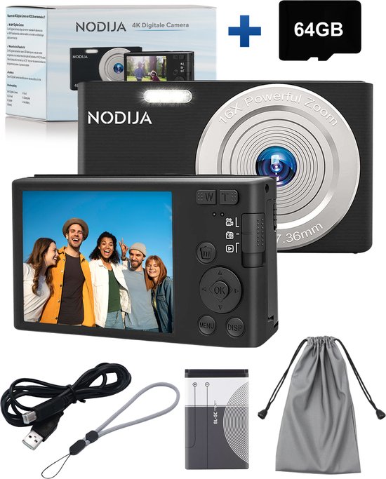 NODIJA® Compact Camera