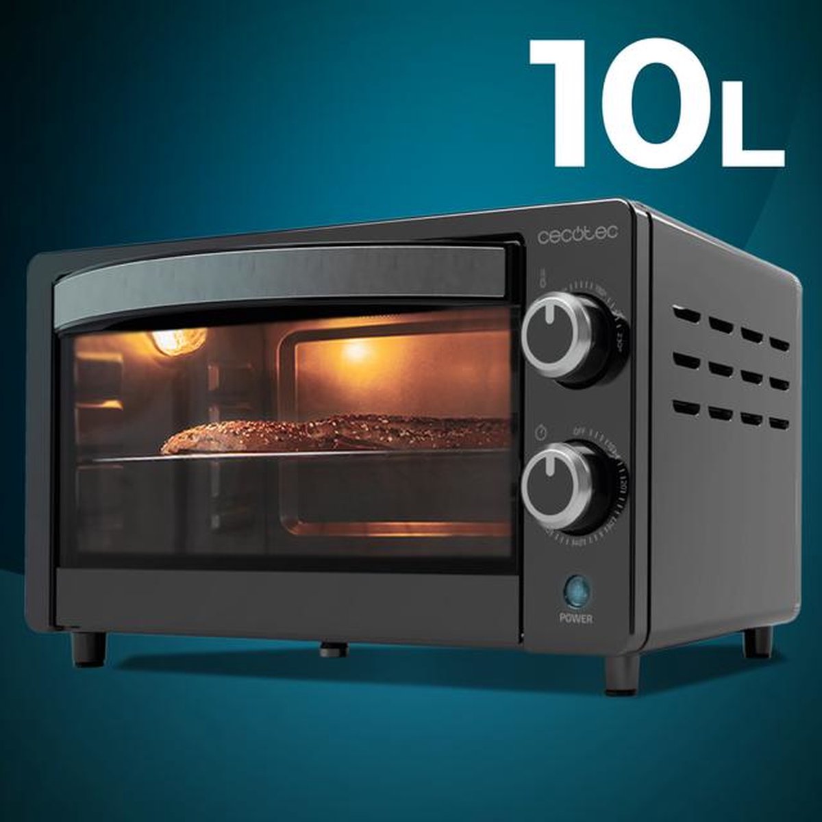 Cecotec Vrijstaande Elektrische Oven - 10 Liter - Compacte Mini Oven - Instelbare Temperatuur tot 230°C Graden - Bake&Toast – foto 8