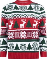 Foute Kersttrui Dames & Heren - Christmas Sweater "Bont & Gezellig" - Mannen & Vrouwen Maat M
