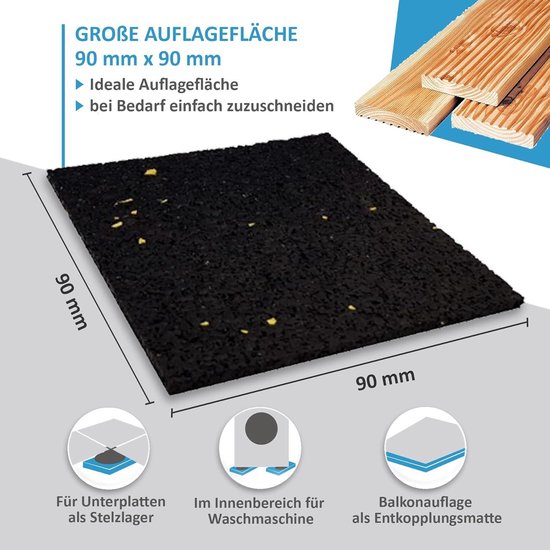 Prijsverlaging - Granulaat rubber - tegeldragers, regupol tegeldrager op rol, terrastegels