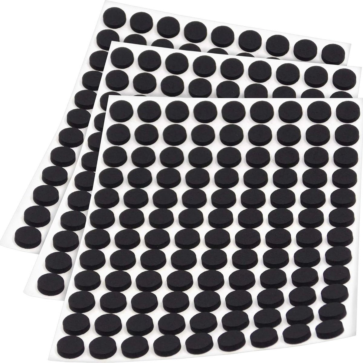 324 x anti-slip pads EPDM zwart Ø 10 mm - 25 stuks per verpakking - ASP-25-SA-BL-10-108-3