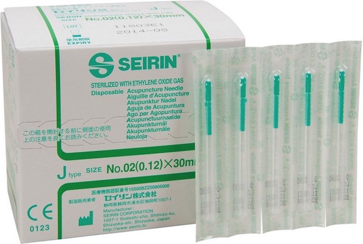 Seirin J 0,12 x 30 mm 100 stuks