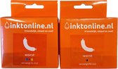 Bol.com huismerk inkt cartridges set van 4 kleuren vervangt PG-512 zwart CL-513 kleur aanbieding