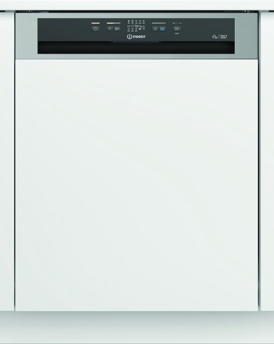 Indesit I3BL634X | Half-ingebouwd vaatwasser | 14 couverts | D | AutoDoorOpen | 44db Stil | Push&Go