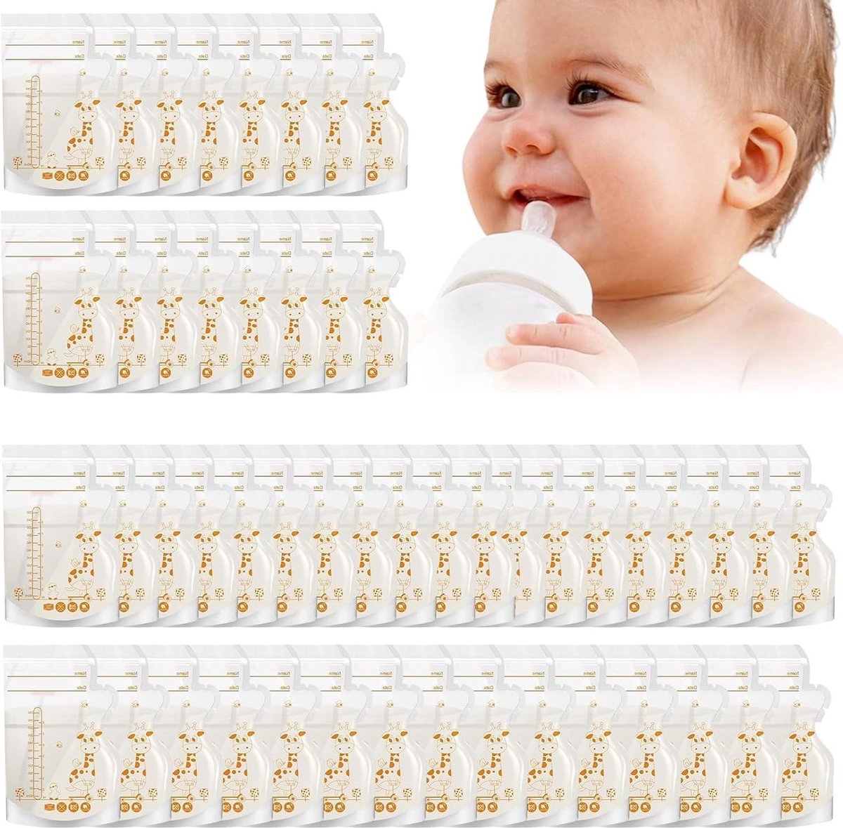 Medela Gemakkelijk Giet Moedermelk Opbergzakken, 100pcs 210ml, Wegwerp Lekvrije Moedermelk Zakken met Melk Bescherming, Borstvoeding Essentials