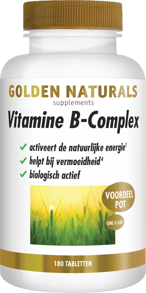 Goedkoopste Golden Naturals Vitamine B-complex (180 veganistische tabletten