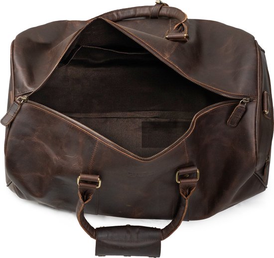 Jaald 50 cm Echt Büffel Leder Ledertasche Weekender Gepäck Reisetasche