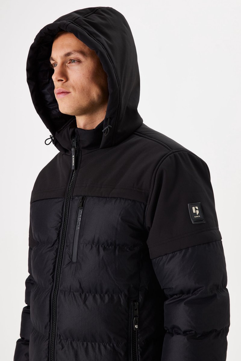 GARCIA Heren Jas Zwart Long mouw