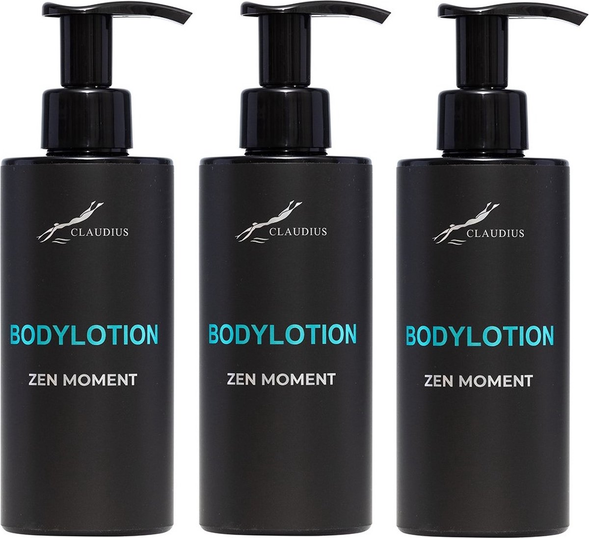 Goedkoopste Bodylotion Zen Moment 300 ml - met pomp - zwarte fles - set van 3 stuks - Voordeelverpakking