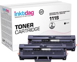 Inktdag huismerk Samsung MLT-D111S zwart (2 stuks) tonercartridge, mlt d111s, mltd111s toner geschikt voor de volgende printers: Samsung Xpress…