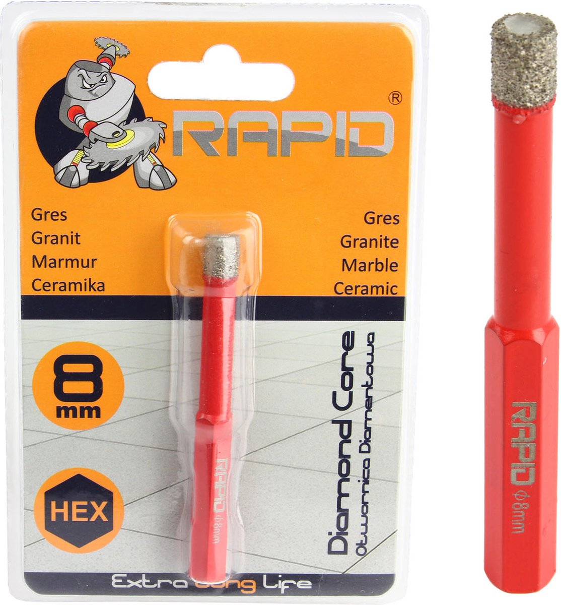 Diamant Gatzaag 8mm HEX Rapid