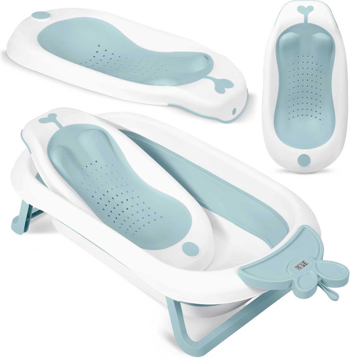 Goedkoopste Ricokids - wit en blauw - babybadinzetstuk