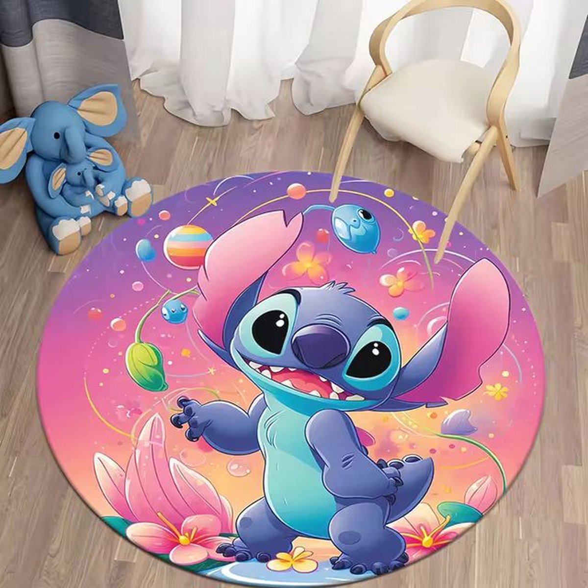 BonBonVibes Lillo en Stit Tapijt Lillo & Stit Kindertapijt Zacht Duurzaam en Antislip Speelkleed voor de Perfecte Kinderkamer Makeover