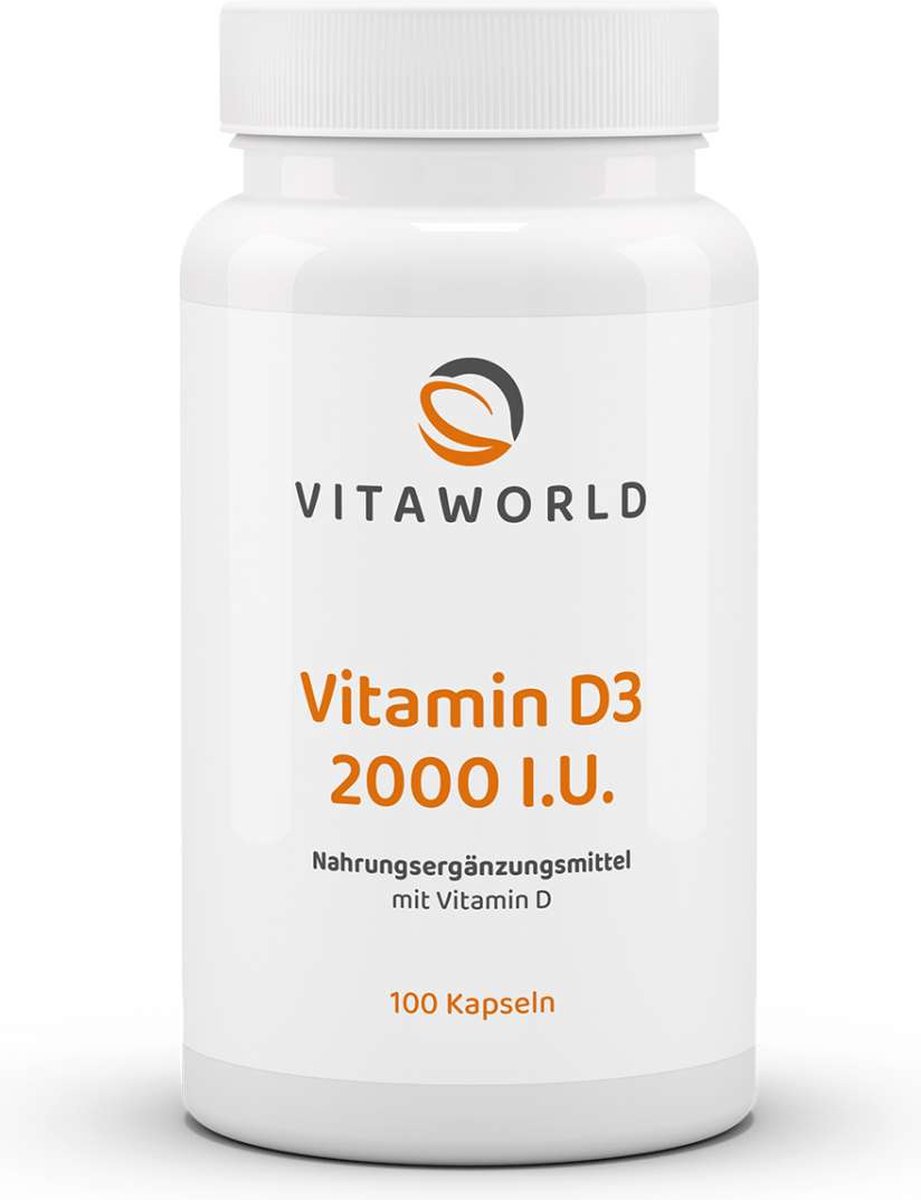 Vitaworld Vitamine D3 2000 I.E. 100 capsules