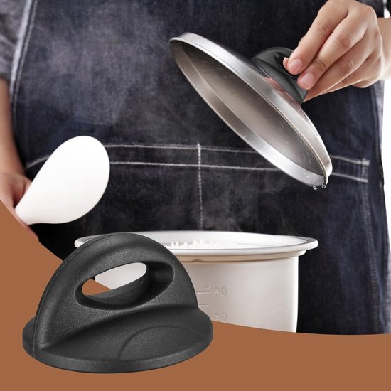 Bouton De Couvercle De Casserole Lot De 4 Boutons De Rechange Pour Couvercles De Casseroles/poêles - Noir, 6x4,5 Cm - Universel Bouton Pour Mijoteuse Poêle