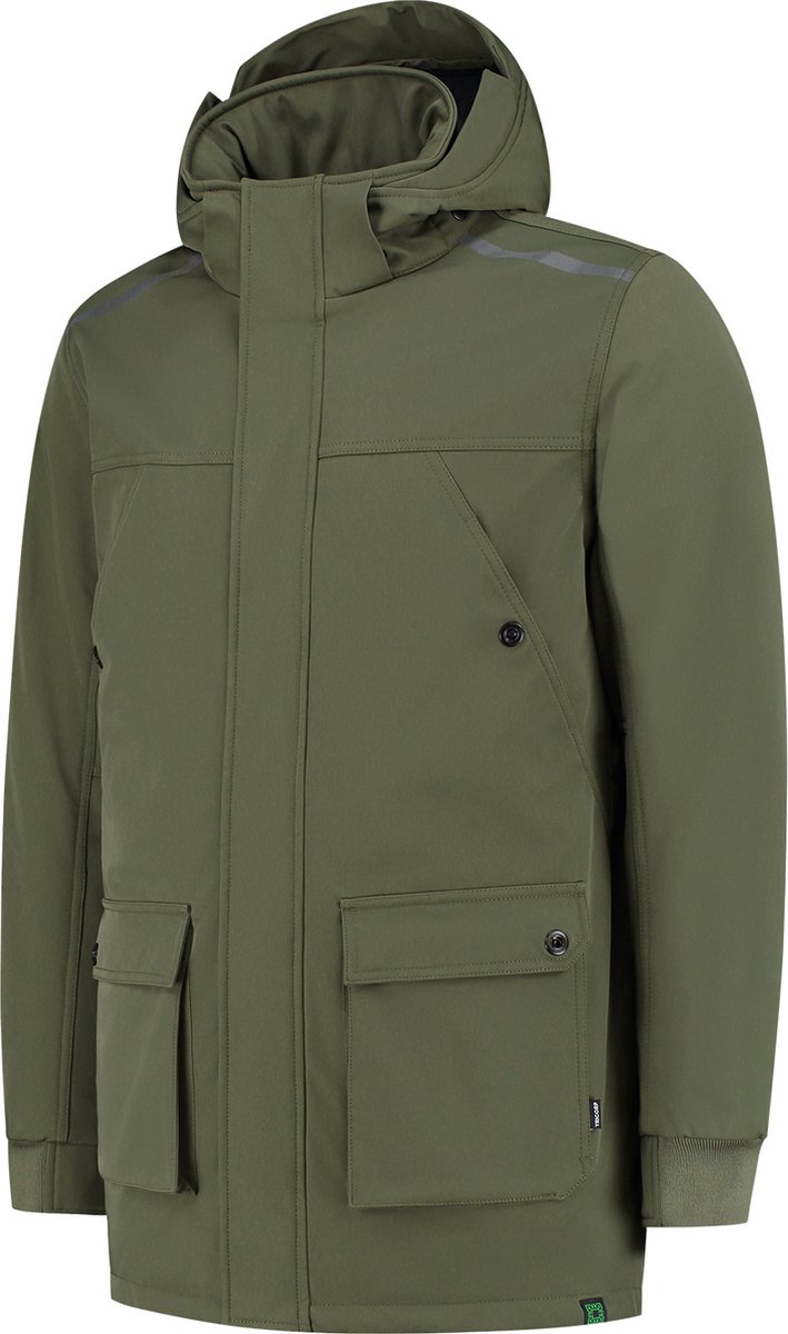 Tricorp Winter Softshell Parka Rewear 402713 - Legergroen - 4XL