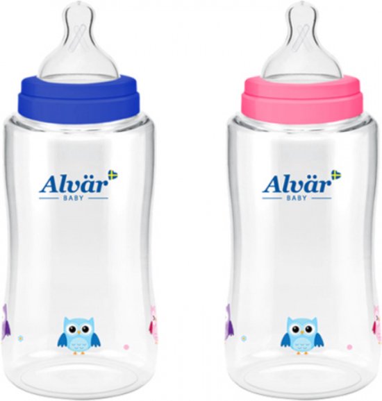 Babyfles Roze Transparant | Kunststof | 325 ml - Ø 6,5 x 18 cm | Drinkbeker voor kinderen | BPA vrij | Magnetronbestendig | Vaatwasserbestendig | Voor baby's vanaf 4 maanden — afbeelding 4