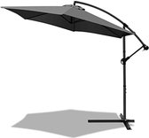 Bol.com Zeshoekige offsetparasol met terugklapbare handgreep - Verstelbare afneembare parasol - 180 gr/m2 canvas met UV-bescherm... aanbieding