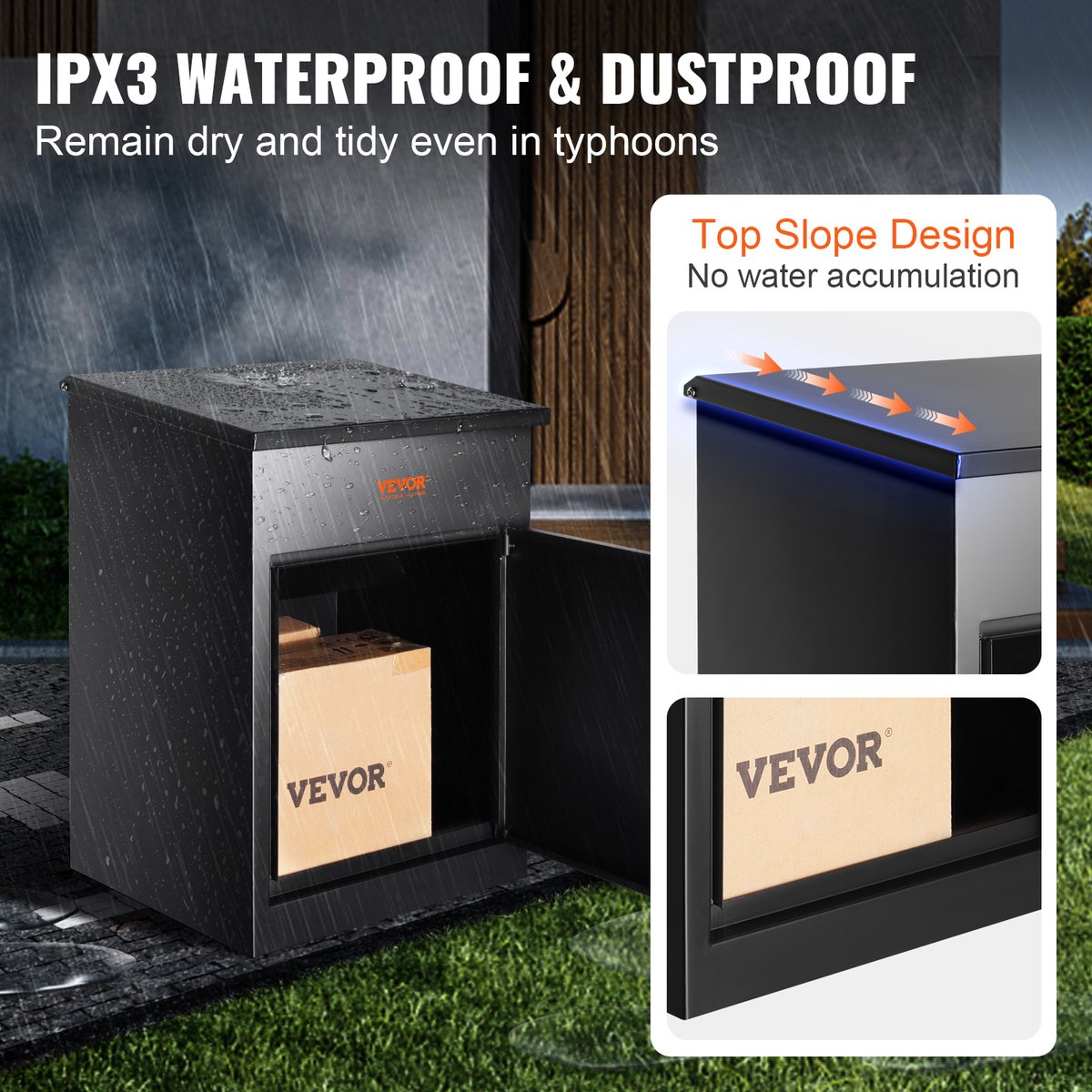 brievenbussen voor buiten Europese muur gemonteerde brievenbus, afsluitbare brievenbus waterdichte buitenpost brievenbus, buiten hangende decoratie voor huispostbus (kleur: D brievenbussen voor buiten Europese muur gemonteerde brievenbus, afsluitbare brievenbus waterdichte buitenpost brievenbus, buiten hangende decoratie voor huispostbus (kleur: D