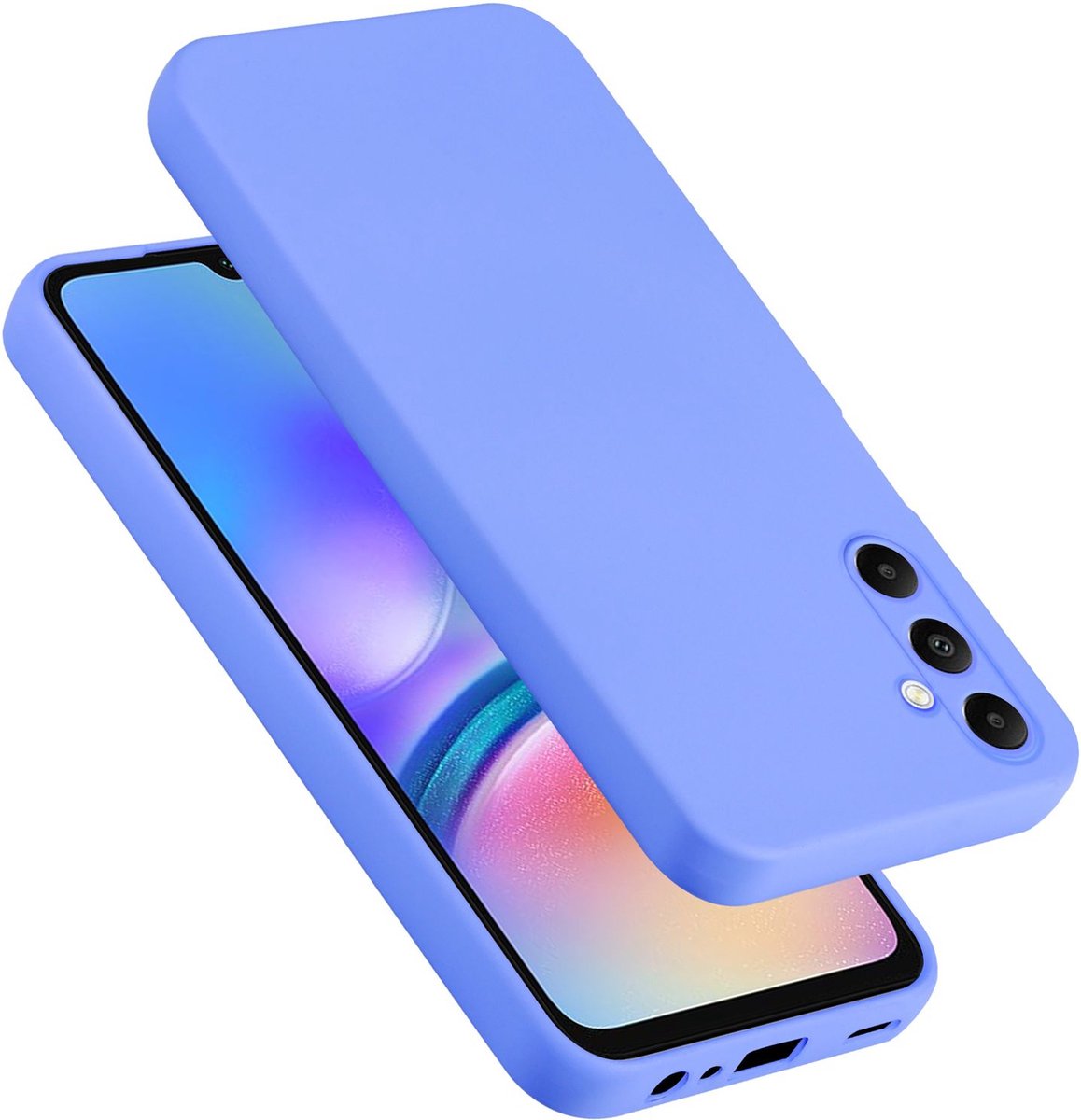 Cadorabo Hoesje geschikt voor Samsung Galaxy A05s in LIQUID LICHT PAARS - Beschermhoes gemaakt van flexibel TPU silicone Case Cover
