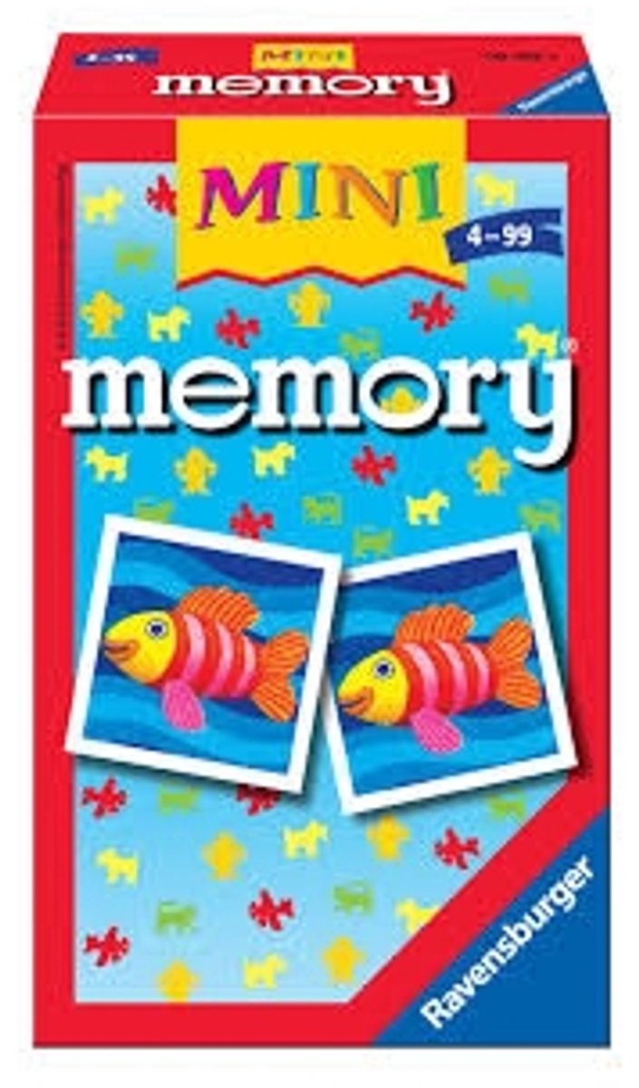 Ravensburger Mini Memory Vissen Memoryspel voor Kinderen Geheugenspel - Kaartspel - 2 tot 8 spelers - Vanaf 4 jaar — afbeelding 5