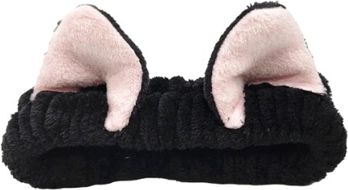 Hiden - Kattenoren Haarband - Haar - Haarband dames - Kinderen - Beauty & Fashion - Mode - Zwart - Fluffy