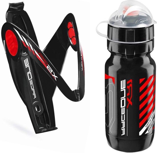 Kit Porte-bidon Race Duo X5 + Bouteille XR1 600ml - Pour Vélo, VTT, Gravel - Fabriqué En Italie
