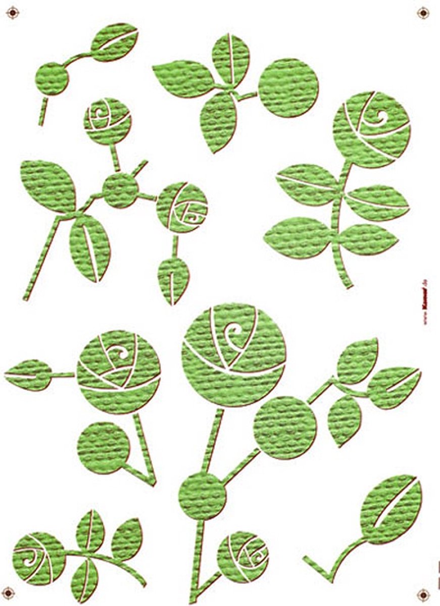 Komar - Muursticker - Natuur Grafisch - Zelfklevend - Muurdecoratie - Stickers - 50 x 70 cm