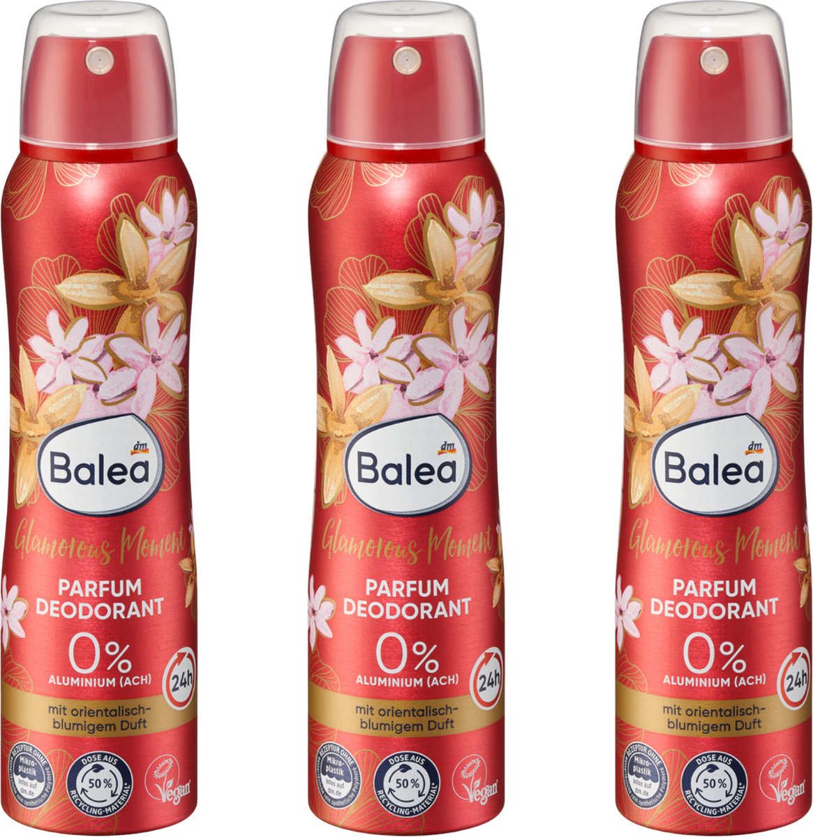 Balea Deodorant Glamorous Moment - Voordeelpack - 3-Pack (3x 150ml)