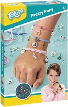 Totum Pretty Pony - knutselset paarden sieraden maken - bedel armbandjes maken met hoefijzer en paardenbedels - creatief speelgoed meisjes knutselset - cadeautip