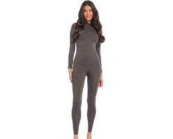 MAGIC Bodyfashion Bodycon Jumpsuit Dames Jumpsuit - Chocolate - Maat XL