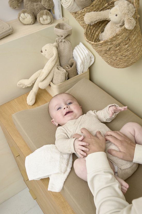 Meyco Baby Uni kruikenzak - 2-pack - badstof - sand — afbeelding 3