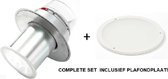 Puits de lumière Velux - tube de lumière du jour - toit plat rond de 35 cm avec plaque de plafond