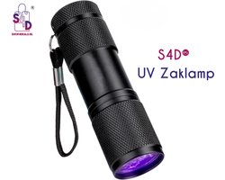 S4D® UV zaklamp - Blacklight - Ultraviolet Led lamp - Vlekken, Lekkage & Vervalsing Detectie - Aluminium