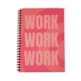 Carnet de notes | Travail de travail de travail de cahier | Spirale de cahier | Doublé | 144 pages | Cahier A5 | Fotofabriek