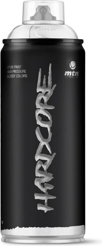 Peinture en aérosol MTN Hardcore - Silver Chrome - 400ml - Finition haute pression et brillante