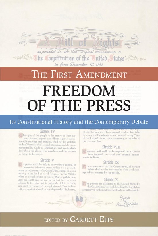 Bill of Rights-The First Amendment, Freedom of the Press - cover